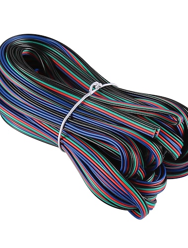  1 PC 1000 cm Accesorio de luz de tira El plastico Cable eléctrico para tira de luz LED RGB
