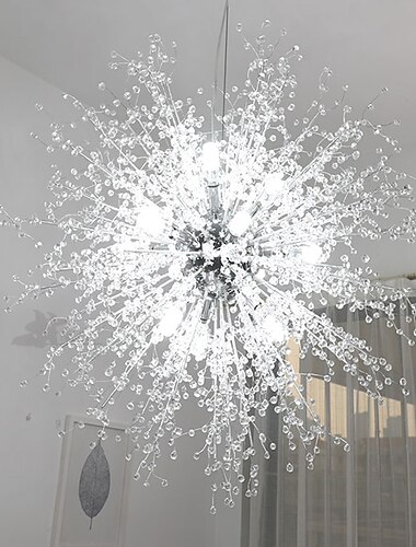  70 cm Ministil / Augenschutz / Kreativ Kronleuchter Metall Kreisförmig Chrom / Galvanisierung Modern 110-120V / 220-240V