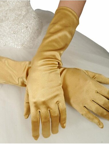  Terylen Lungime Cot Mănușă Simplu / Mănuși Cu Solid Mănușă de nuntă / petrecere