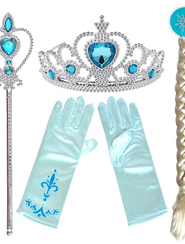  Tiaras frente Corona Varita mágica Resina PÁGINAS Para Princesa Elsa Anna Cosplay Chica Joyería de disfraz Joyería de moda / Guantes / Para la Cabeza