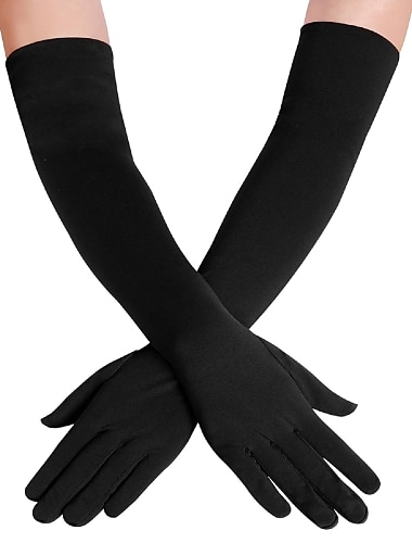  Handskar Dam Solid färg Spandex Lycra Kostym för Jul Karnival Maskerad Vuxna