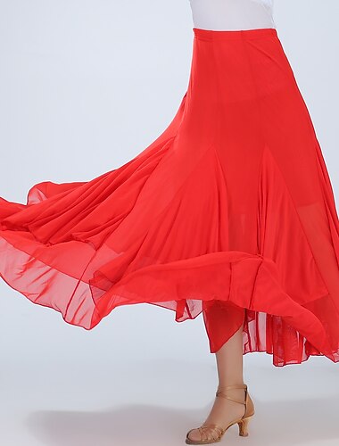  Standardní tance Sukně Sklady Dámské Trénink Výkon Vysoký Spandex