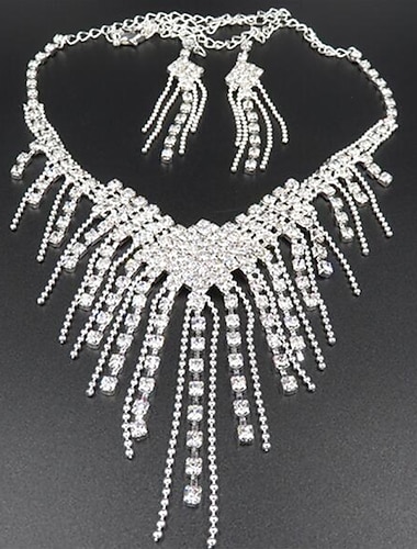  Seturi de bijuterii Coliere cu Pandativ For Pentru femei Zirconia cubică Argilă Diamante Artificiale Franjuri Lung