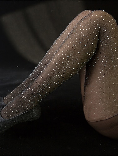  nylon patroon panty's bruiloft kousenband met kristallen / strass steentjes netkousen bruiloft / feest / avondjurk om indruk te maken 2025