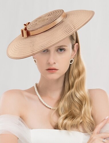  Fascinators kentucky derby hat cappelli piattino in tulle cappello occasioni speciali festa/sera corsa di cavalli giorno delle donne melbourne tazza con copricapo bowknot copricapo