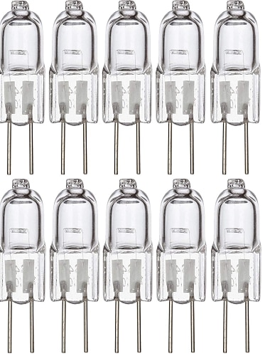  20st 20w halogen tvåstifts glödlampa 20st 240lm g4 varmvit 12v för underskåp puck ljus ljuskronor spårbelysning