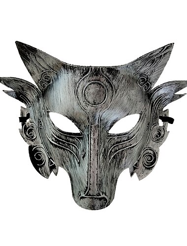  Косплей Warewolf Маски Взрослые Муж. Жен. Винтаж Стиль Природа Хэллоуин Вторник на масляной неделе Легкий карнавальный костюм