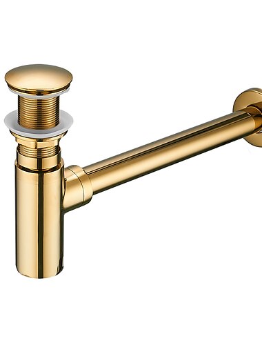  Wasserhahn-Zubehör von höchster Qualität – moderner Kupfer-Pop-Up-Wasserablauf ohne Überlauf, Chrom