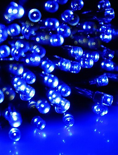  10 m 100 LEDs Lichterkette, 5 V USB-betriebene Weihnachtslichterkette warmweiß, weiß, blau, wasserdicht für Weihnachten, Haus, Garten & Hofdekoration USB UK EU US 1 Set