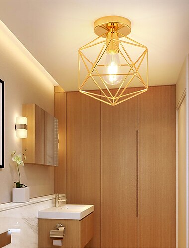  1-Light 21,5 cm Ministijl Inbouwspots Metaal Geometrisch Gegalvaniseerd Natuur Geïnspireerd Modern 110-120V 220-240V E26 E27