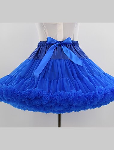 Klassische Lolita Cosplay - Lolita Reifrock Krinoline Tutu Unterrock Balletttänzer A-Linie Damen Mädchen Halloween Karneval Leistung Party Alltagskleidung Erwachsene Unterrock