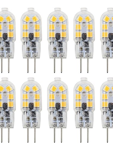  10 τμχ 3w bi-pin led λαμπάκια λαμπάκια g4 t12 200-300lm χάντρες smd 2835 τοπίο αντικατάσταση λαμπτήρα αλογόνου ζεστό ψυχρό λευκό 12v