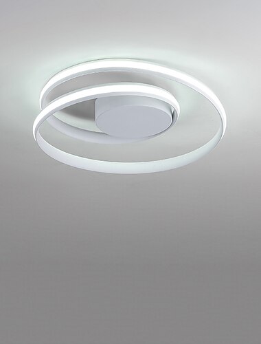  1 luz de teto de 46 cm led luzes de montagem embutida em metal novidade geométrica acabamentos pintados modernos 110-120v 220-240v