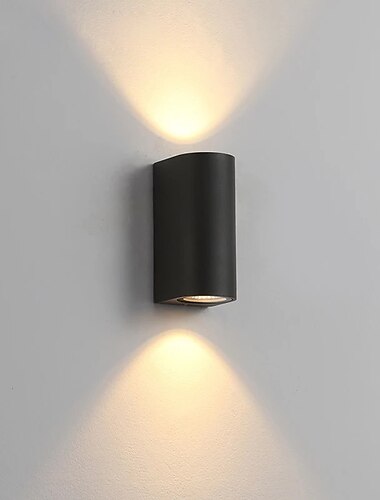  Applique murale minimaliste créative imperméable extérieure à 2 lumières de 15 cm led pour les magasins/cafés bureau acrylique conception géométrique applique murale 110-120/220-240v 10 w