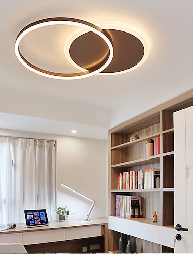  Φωτιστικό οροφής led 40cm σχέδιο δακτυλίου κύκλου χωνευτά φώτα αλουμινίου καινοτομία καλλιτεχνικό μοντέρνο απλό σαλόνι γραφείο υπνοδωμάτιο τραπεζαρία 110-120v 220-240v μόνο ρυθμιζόμενο με
