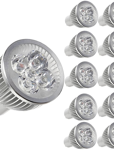  10 шт. 5 W Точечное LED освещение 450 lm E14 GU10 GU5.3 5 Светодиодные бусины Высокомощный LED Декоративная Тёплый белый Холодный белый 85-265 V / RoHs / CE