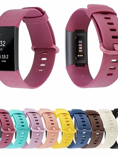  Ver Banda para Fitbit Charge 4 / Charge 3 / Charge 3 SE Silicona Reemplazo Correa Suave Transpirable Pulsera