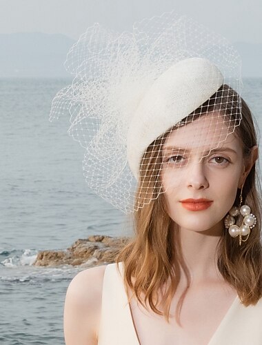  fascinators καπέλο ντέρμπι Κεντάκι 100% λινό καπέλο κουβά καπέλο pillbox καπέλο γάμου melbourne cup με φλοράλ καπέλα κεφαλής