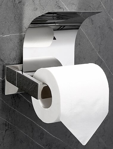  Toilettenpapierhalter Edelstahl galvanisiert und gebürstet Toilettenpapierhalter Wandmontage 1St