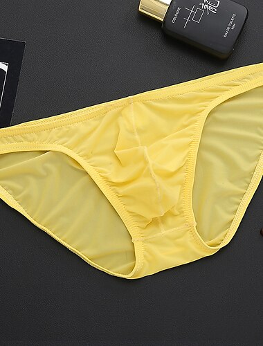  Herr 3-pack Kalsong Grundläggande Polyester Medium Midja EU / US-storlek Ljusblå Svart