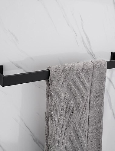  Handtuchstange Edelstahl Badezimmerregal galvanisiert neues Design Badezimmer Einzelstange Wandmontage 1pc verchromt und lackiert