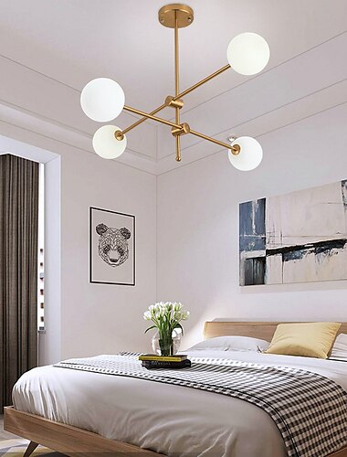  80 cm spoetnik ontwerp globe ontwerp geometrische vormen kroonluchter metalen geometrische mini gegalvaniseerde artistieke led 220-240v