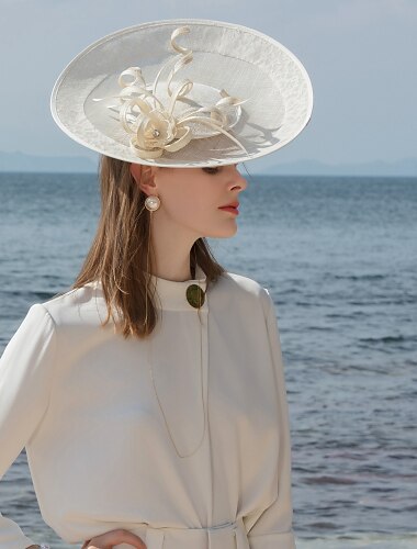  Fascinators Flachsfeder Kentucky Derby Hut Kopfbedeckung