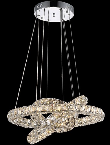  3 ringe led kristall kronleuchter pendelleuchten leuchten hängende beleuchtung colgante lampe glanz modern 110-120 v 220-240 v
