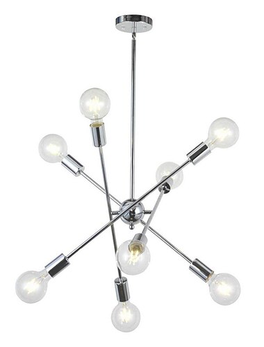  78 cm Einzeldesign Kronleuchter Metall geometrisch Mini galvanisiert künstlerisch traditionell / klassisch 220-240v
