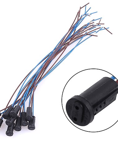  10 unids / bolsa g4 soporte de la lámpara cable del zócalo cable 20 cm bombillas led conector accesorio accesorio para g4 luz de techo / lámpara halógena