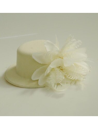  Tüll-/Feder-Fascinators Kentucky Derby-Hut mit 1 Stück Kopfschmuck für Hochzeit/besondere Anlässe/Teeparty