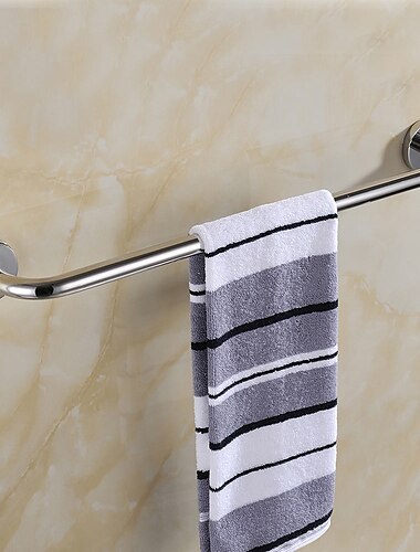  Badzubehör Handtuchring/Toilettenpapierhalter/Bademantelhaken/Seifenschale und Handtuchhalter Edelstahl Wandmontage silber