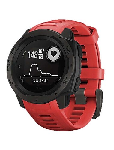  Uhrenarmband für Garmin Instinct Crossover / Tide / Esports / Solar / Tactical, Instinct 2 Tactical / Surf / Solar, Instinct Silikon Ersatz Gurt Schnellverschluss 22 mm Elasthan Atmungsaktiv