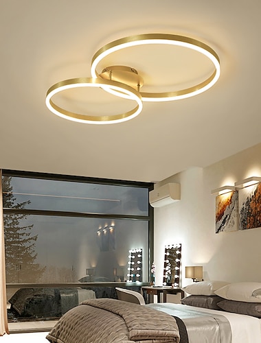  Plafones regulables de 78 cm diseño circular plafones de empotrar metal acabados pintados led estilo nórdico 220-240v