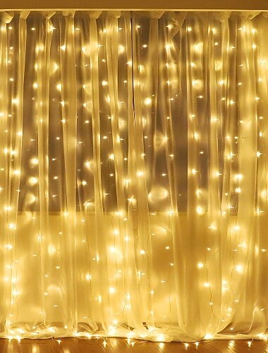  elegantní svatební hostina vánoční svatební dekorace světla 3mx2m 240 LED bílá teplá bílá vícebarevné světlo ložnice domácí interiér venkovní dekorace závěs provázkové světlo