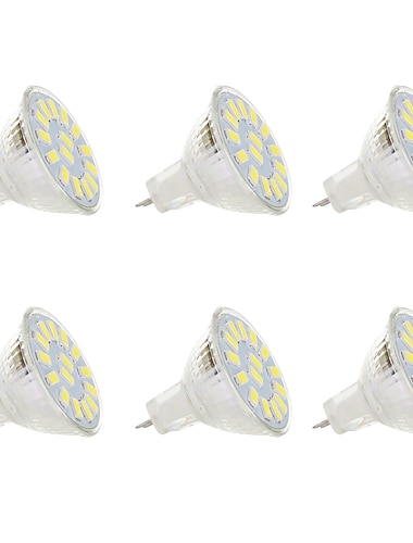  6шт 5 W Точечное LED освещение 300 lm MR11 MR11 15 Светодиодные бусины SMD 5730 Тёплый белый Белый 9-30 V