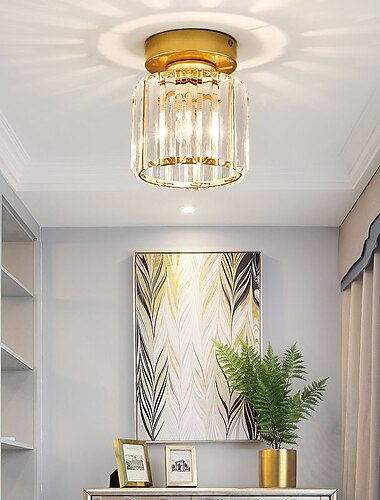  Lanterna pendente de 13 cm com design embutido em vidro de natureza geométrica inspirada em 220-240v modernos