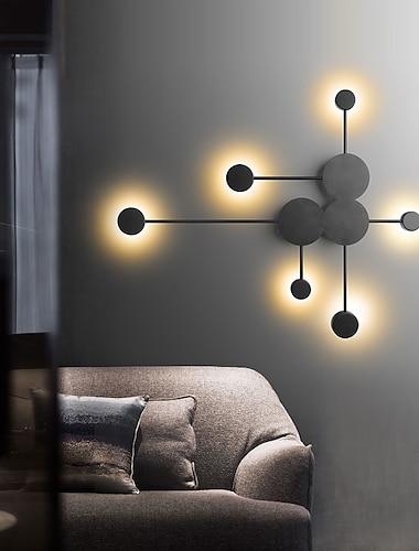  δημιουργικό μοντέρνο σκανδιναβικό στυλ flush mount φώτα τοίχου σαλόνι υπνοδωμάτιο σιδερένιο τοίχο φως ip54 220-240v 5 w