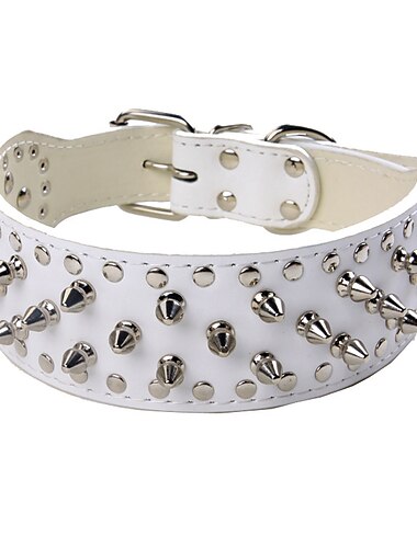 Chien Petits Animaux à Fourrure Colliers Rivet Décoration Durable Extérieur Course Randonnée Autre Couleur Pleine Classique Petit Chien Chien moyen Grand chien 1 pc