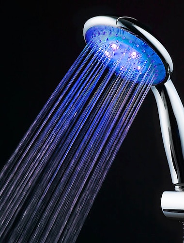  Wandmontierte, moderne LED-Handbrause, Dusche mit ABS-Jet + Regenstrahlfunktion