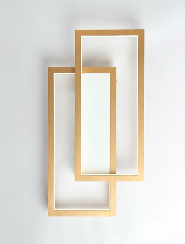  luces de pared led 20w apliques de pared de montaje empotrado modernos creativos sala de estar oficina aluminio negro oro blanco cálido / blanco / regulable con control remoto