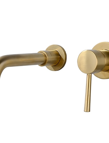  baterie chiuveta baie montat pe perete periat montat pe perete cu un singur maner baterii pentru baie cu doua gauri