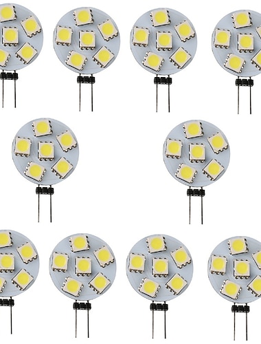  10pcs 1 W LED Bi-pin Lights 120 lm G4 6 LED Beads SMD 5050 White Warm Yellow