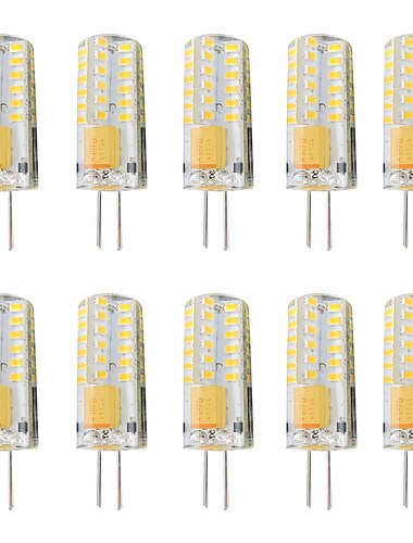  10 قطعة 3 واط مصابيح LED ثنائية الدبوس 300 lm G4 T 48 خرز LED SMD 3014 عكس الضوء أبيض دافئ أبيض 12-24 فولت