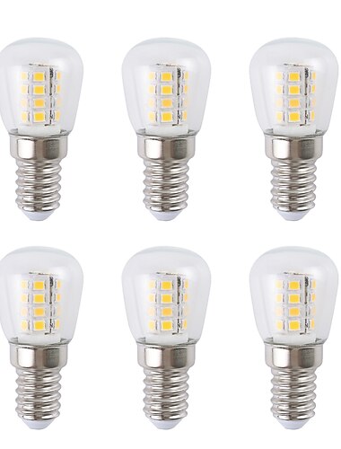  6pcs 3w led maïs globe ampoules 300lm e14 26led smd 2835 blanc chaud paysage 30w ampoule halogène remplacement 220-240v