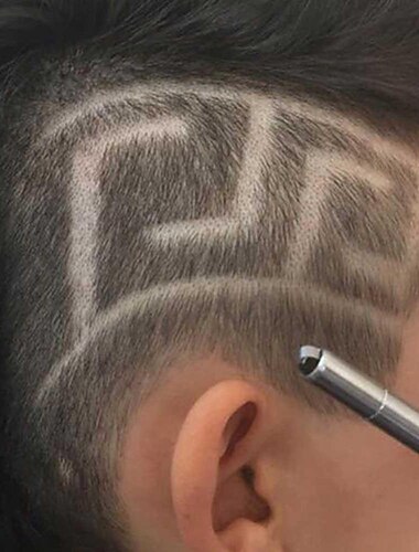  grabado mágico profesional barba tijeras para el cabello tallado de cejas pluma tatuaje peluquero tijeras de peluquería para peinados recortados afeitado mágico grabado de cabello pluma de afeitar