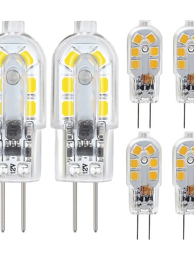  zdm 6-pack g4 2,5w ledlampa 2835 led bi-pin g4 bas 20w halogenlampa ersättning varm vit / kall vit dc12v