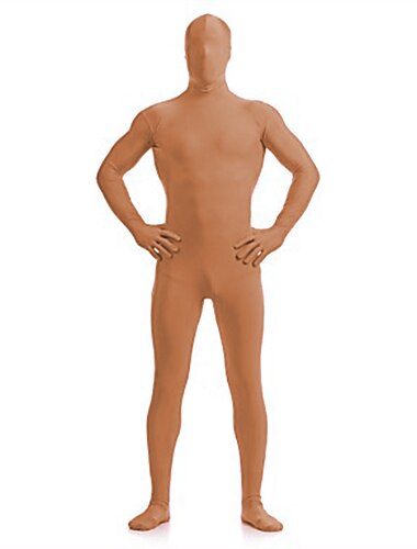  Zentai-Anzüge Ganzkörperanzug Ganzkörperanzug Karnevalskostüm Ganzkörperanzug Herren Damen Perücken für schwarze Frauen Voller Rücken Oxford Rohkante Einfarbig Elasthan Lycra Kostüm für Weihnachten