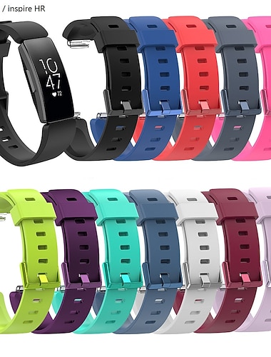  1 pcs Inteligentny pasek do zegarka na Fitbit Inspire 2 / Inspire / Inspire HR Silikon Inteligentny zegarek Pasek Miękka Regulowany Elastyczny Pasek sportowy Zastąpienie Mankiet