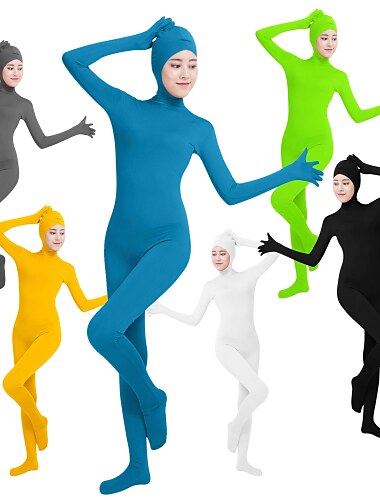  Zentai-Pakken Catsuit Huidskostuum Carnavalskostuum Full Body Suit Koningsdag Allemaal Effen Kleur Lycra® Kostuum voor Feest Toneel Kinderen Volwassenen